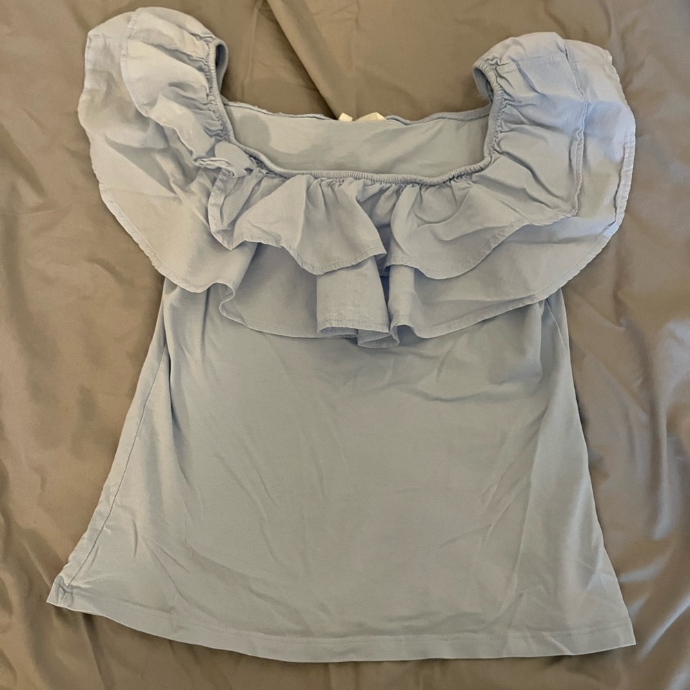 H&M light blue top